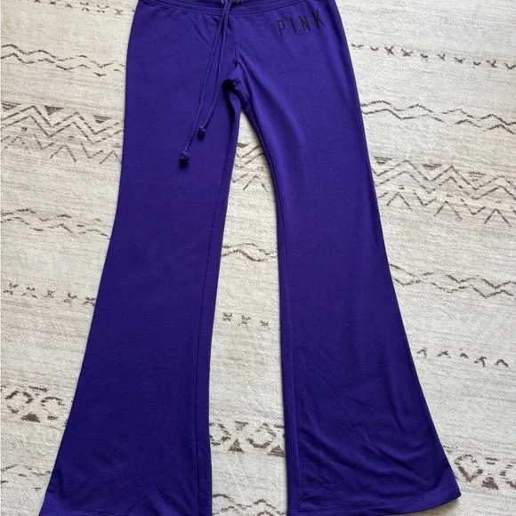 Victoria's Secret PINK Flare Bottom Pants - Charcoal and purple - Picture 2 of 11